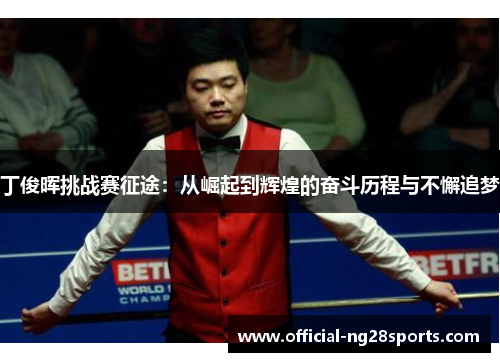 丁俊晖挑战赛征途：从崛起到辉煌的奋斗历程与不懈追梦