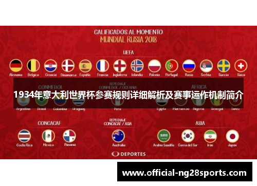 1934年意大利世界杯参赛规则详细解析及赛事运作机制简介 1934年意大利世界杯参赛规则详细解析及赛事运作机制简介