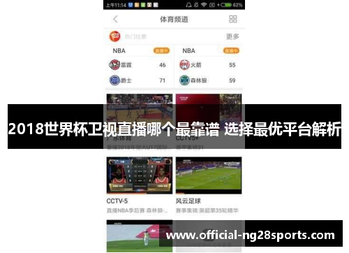 2018世界杯卫视直播哪个最靠谱 选择最优平台解析 2018世界杯卫视直播哪个最靠谱 选择最优平台解析