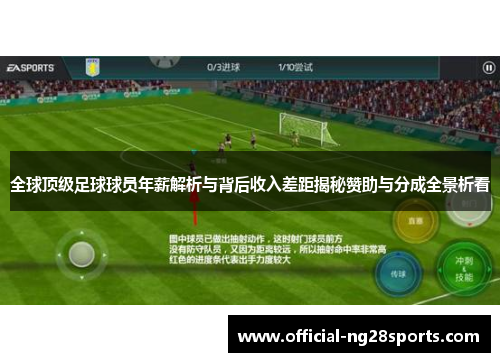 全球顶级足球球员年薪解析与背后收入差距揭秘赞助与分成全景析看