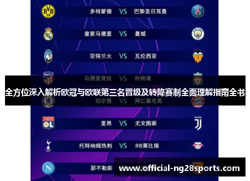 全方位深入解析欧冠与欧联第三名晋级及转降赛制全面理解指南全书