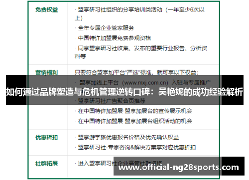 如何通过品牌塑造与危机管理逆转口碑：吴艳妮的成功经验解析