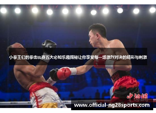 小拳王们的拳击比赛五大必知乐趣揭秘让你享受每一场激烈对决的精彩与刺激 小拳王们的拳击比赛五大必知乐趣揭秘让你享受每一场激烈对决的精彩与刺激